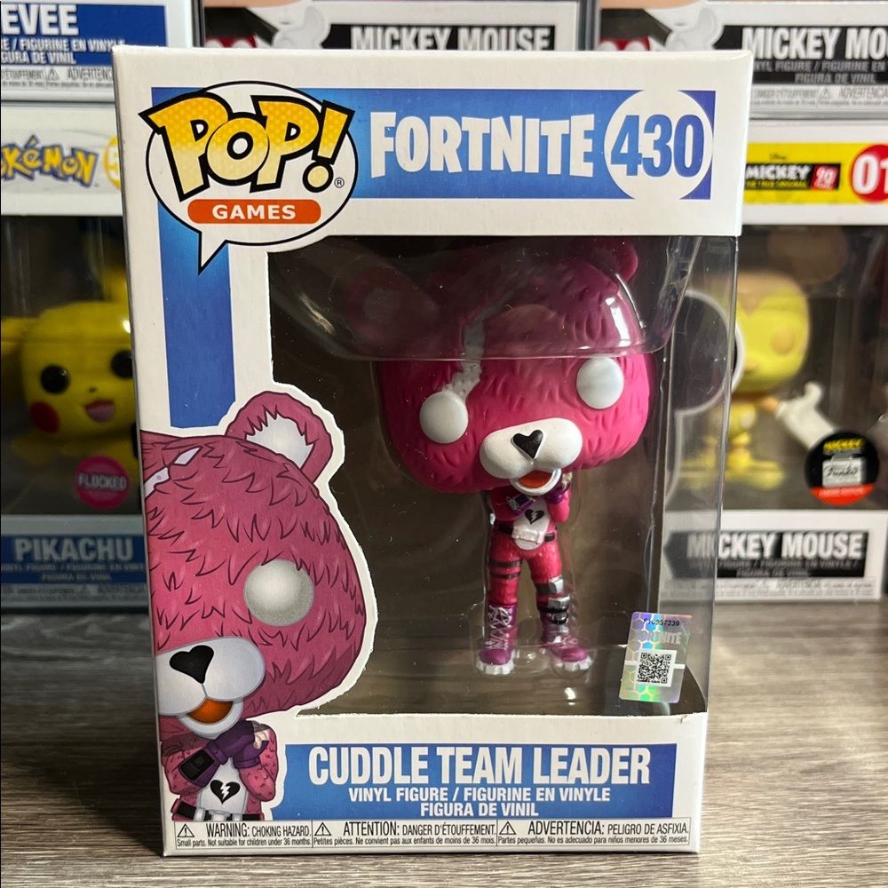 Funko Pop Games Fortnite Cuddle Team Leader in Pink